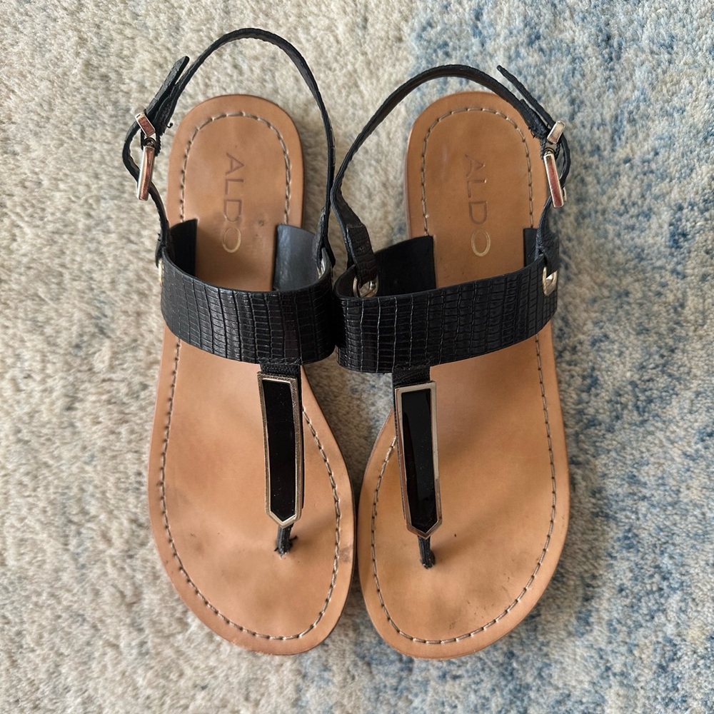 Aldo Sandals Black Size 7.5 - Picture 8 of 8